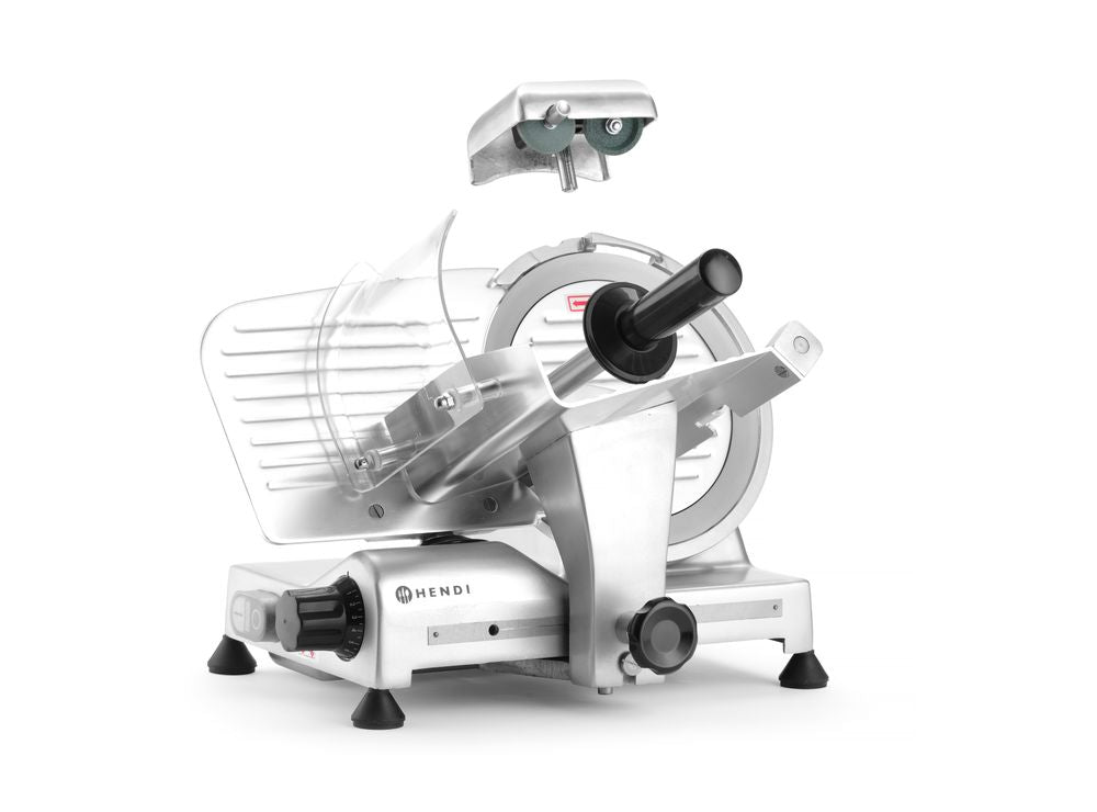 HENDI Aufschnittmaschine Profi Line 195 – Messer Ø 195 mm, 200 W HENDI