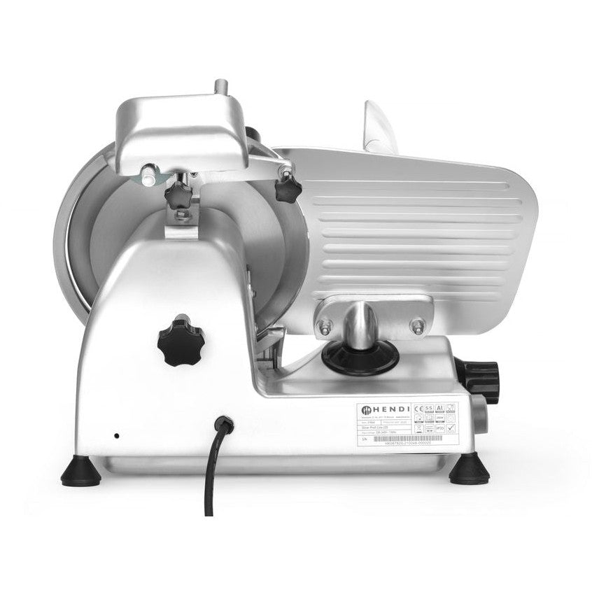 HENDI Aufschnittmaschine Profi Line 220 – Messer Ø 220 mm, 280 W HENDI