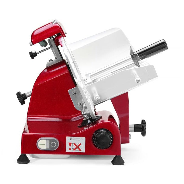 HENDI Aufschnittmaschine Profi Line 250 Rot – Messer Ø 250 mm, 320 W HENDI
