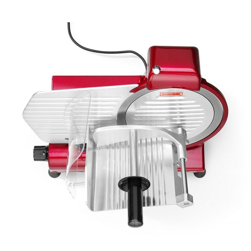 HENDI Aufschnittmaschine Profi Line 250 Rot – Messer Ø 250 mm, 320 W HENDI