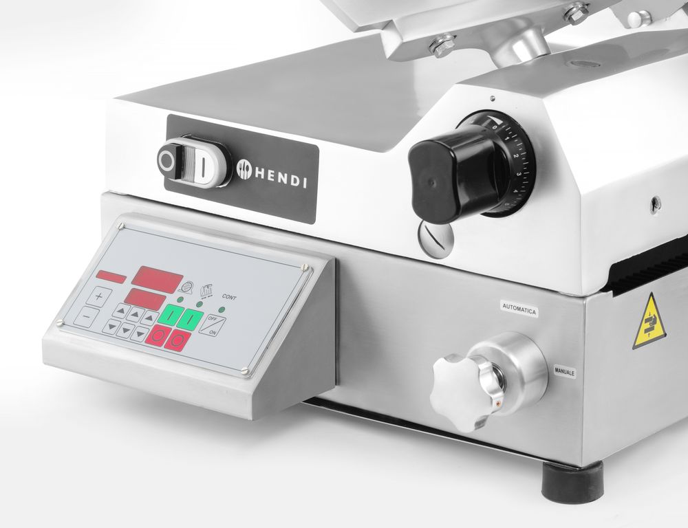 HENDI Aufschnittmaschine automatisch 350 – Made in Italy, 370 W