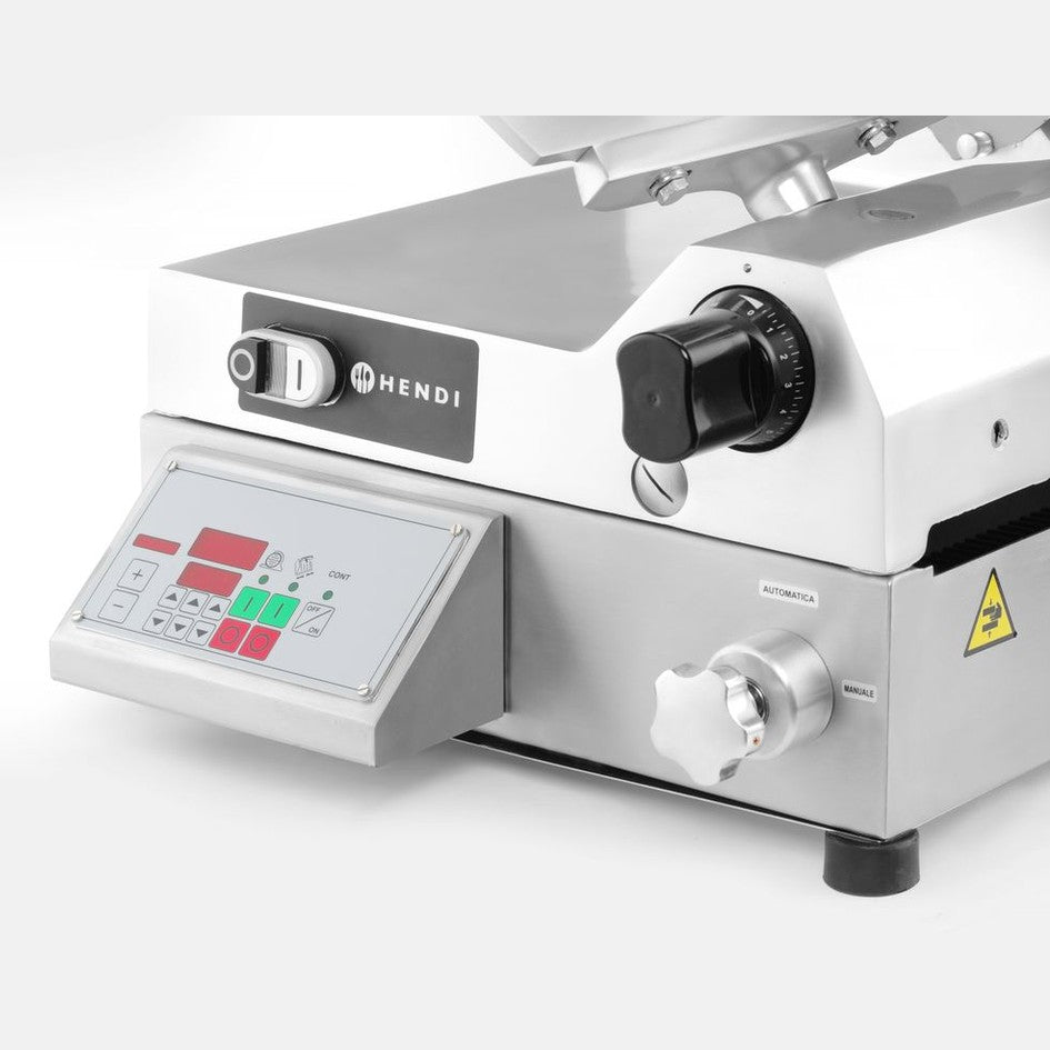 HENDI Aufschnittmaschine automatisch 350 – Made in Italy, 370 W