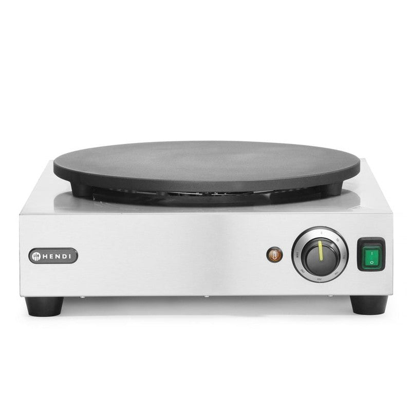 HENDI Crêpe-Platte – Ø 400 mm, 3000 W, Gusseisen HENDI