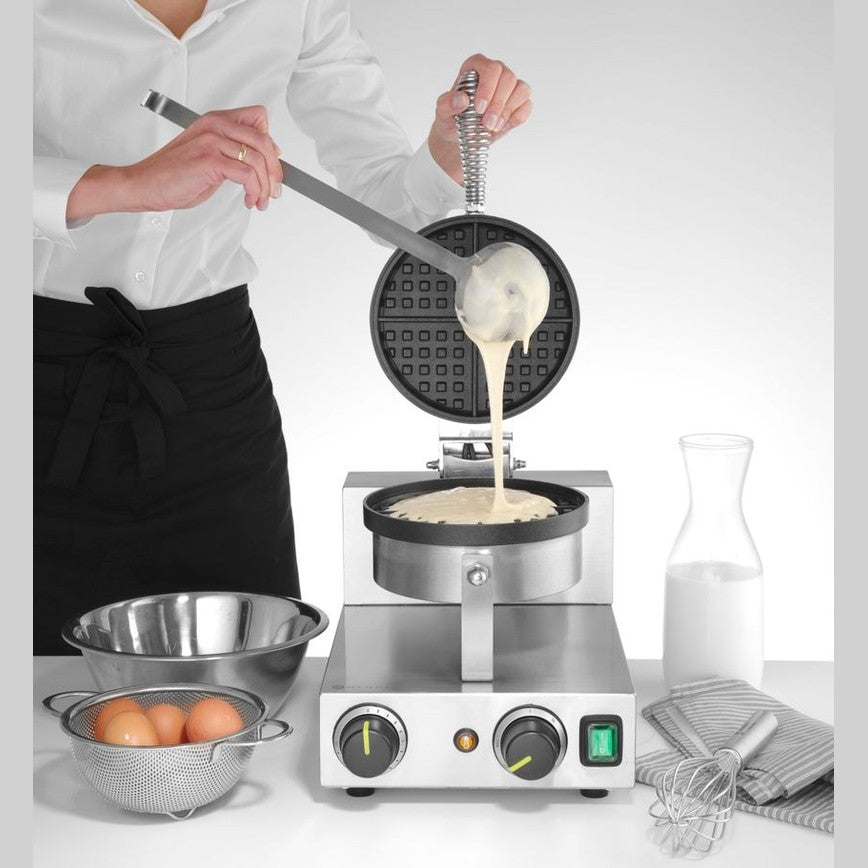 HENDI Waffeleisen rund – Ø 190 mm, 1000 W HENDI