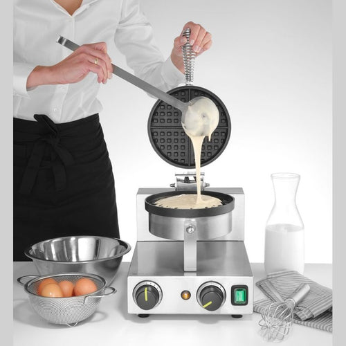 HENDI Waffeleisen rund – Ø 190 mm, 1000 W HENDI