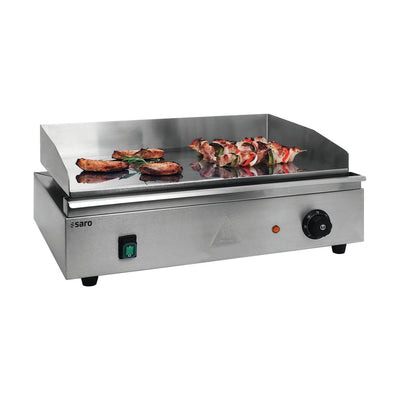 SARO Griddle Plate PADUA – smooth, hard-chromed, 1 cooking zone