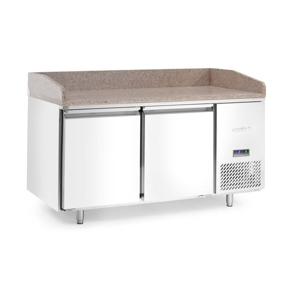 Arktic Pizzakühltisch Granit 2-türig – 250 L, -2 bis 8 °C
