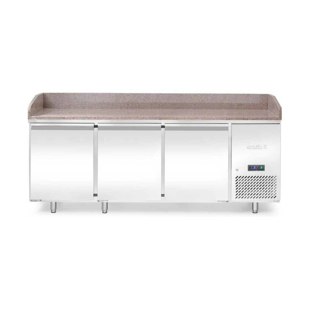 Arktic Pizzakühltisch Granit 3-türig – 375 L, -2 bis 8 °C