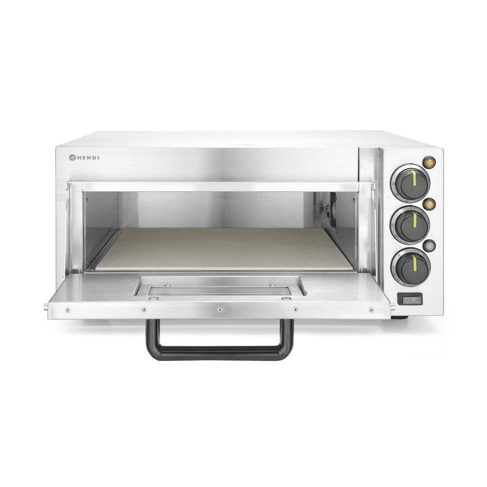 HENDI Pizzaofen kompakt – 1 Pizza Ø 35 cm, 2000 W, Schamottboden HENDI