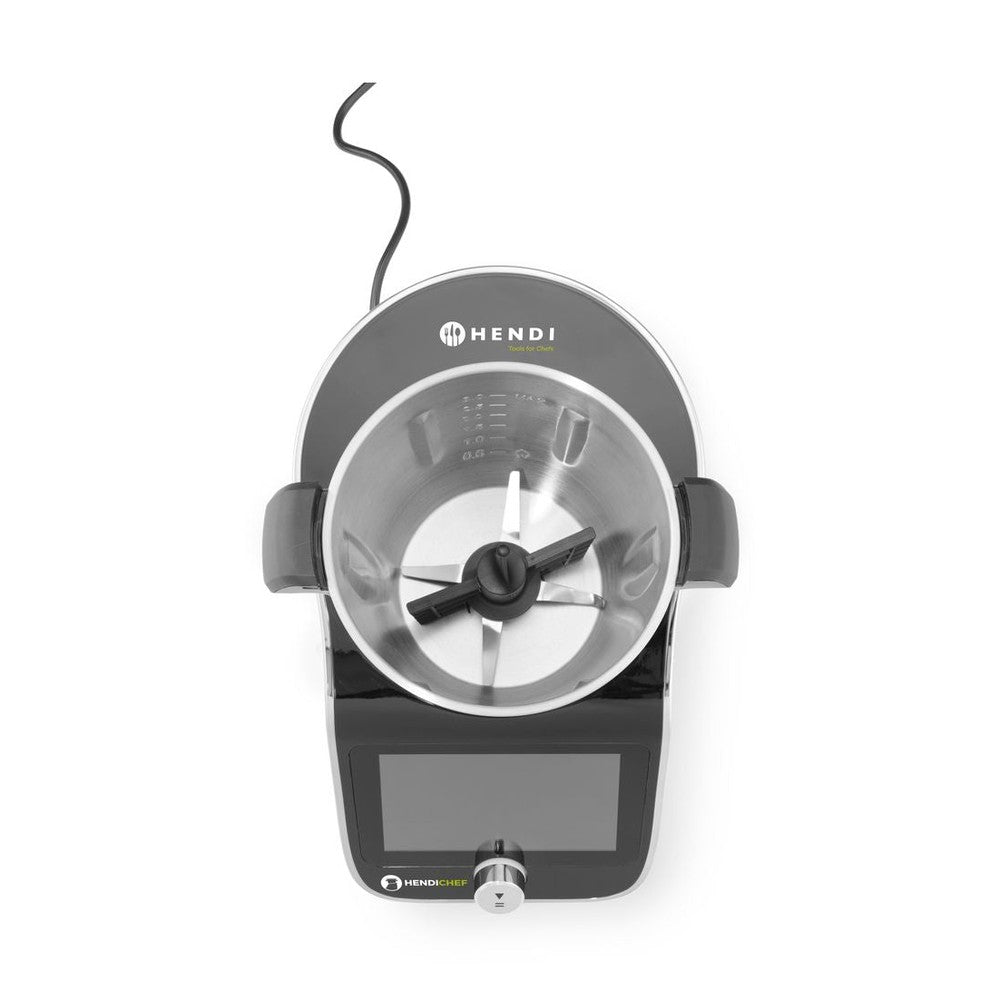 HENDI Küchenmaschine HENDICHEF Weiss – 3 l, mit Dampfgar-Set