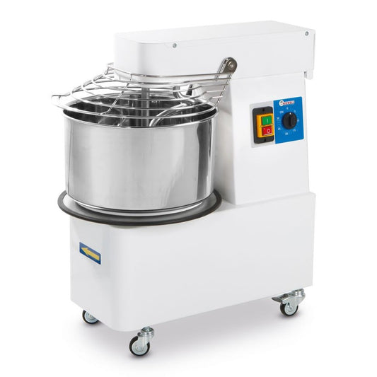 Spiralmischer mit festem Kopf und Schüssel., HENDI, 56 kg/h, 16L, 230V/750W, 378x690x H 730mm HENDI