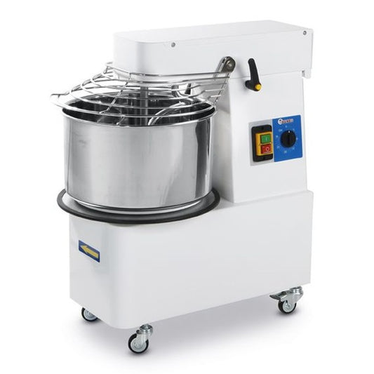 Spiralmischer mit steigendem Kopf und herausnehmbarer Schüssel, HENDI, 56 kg/h, 22L, 230V/750W, 400x672x H 730mm HENDI