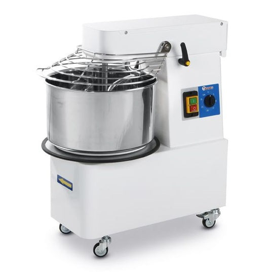 Spiralmischer mit steigendem Kopf und herausnehmbarer Schüssel., HENDI, 88 kg/h, 32L, 230V/1100W, 431x740x H 804mm HENDI