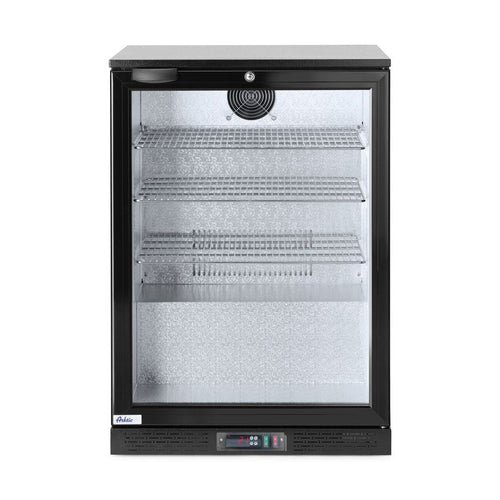 Arktic Bar-Kühlschrank 1-türig 105 l – Schwarz, Alu-Innenraum