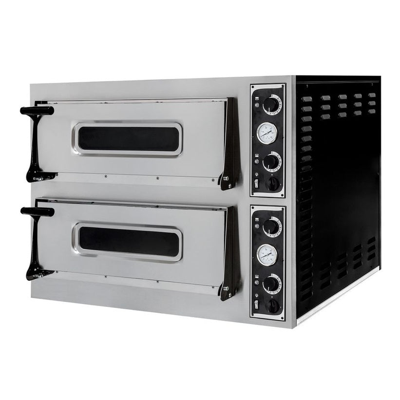 Pizzaofen Basic 44, HENDI, 2 Kammern, 400V/9400W, 975x930x H 742mm HENDI