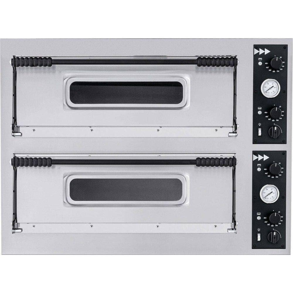 HENDI Pizzaofen BASIC XXL 66 – 2 Kammern, 2 × 6 Pizzen Ø 32 cm HENDI