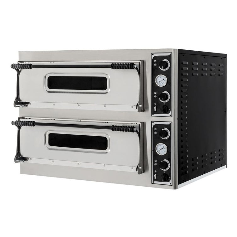 HENDI Pizzaofen BASIC XXL 66 – 2 Kammern, 2 × 6 Pizzen Ø 32 cm HENDI