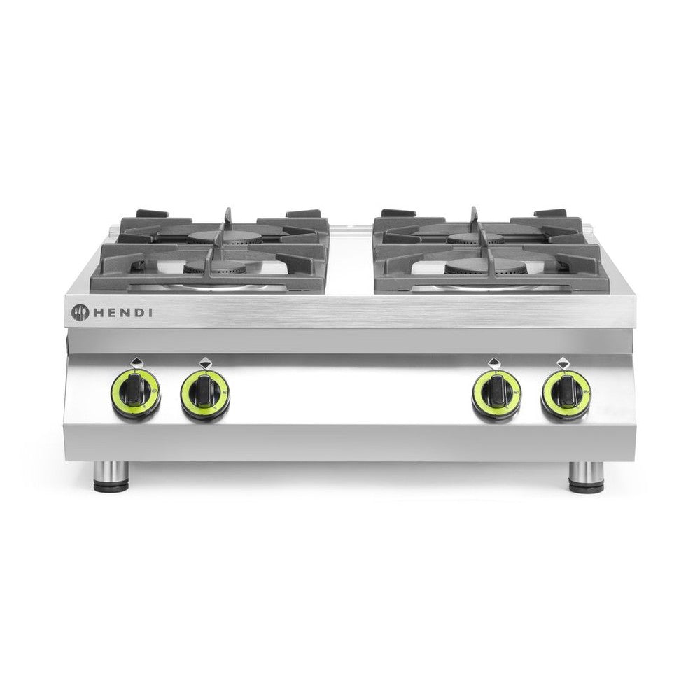 HENDI Gasherd Kitchen Line – 4 Kochfelder Table-Top, 19 kW HENDI