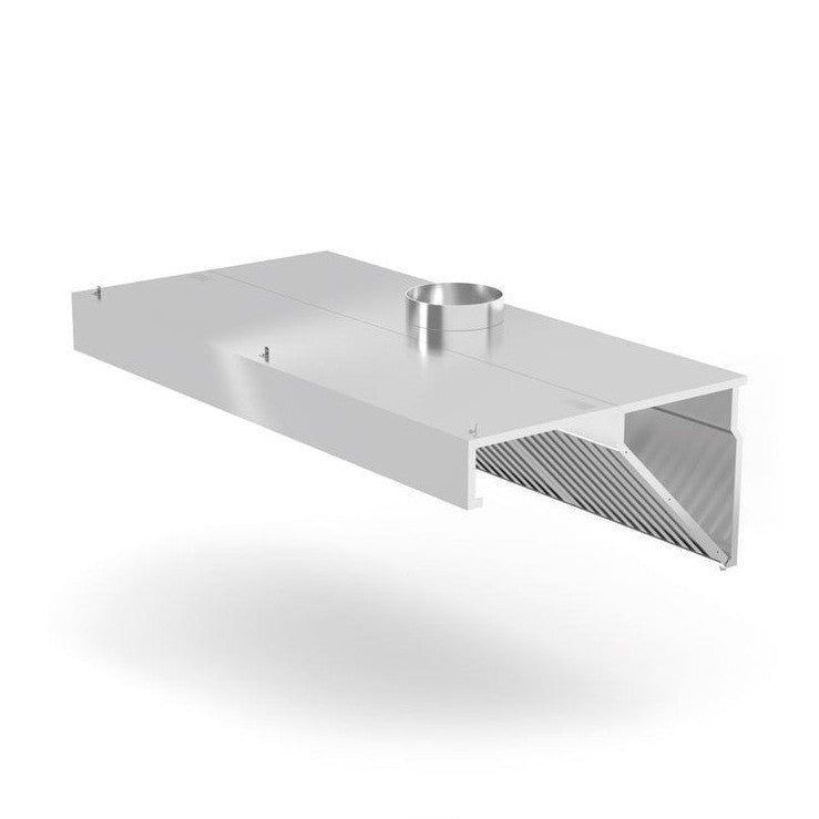 HENDI Dunstabzugshaube Profi Line – 1200 mm, mit LED, abgewinkelt HENDI
