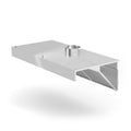 HENDI Dunstabzugshaube Profi Line – 1200 mm, ohne Beleuchtung, abgewinkelt HENDI