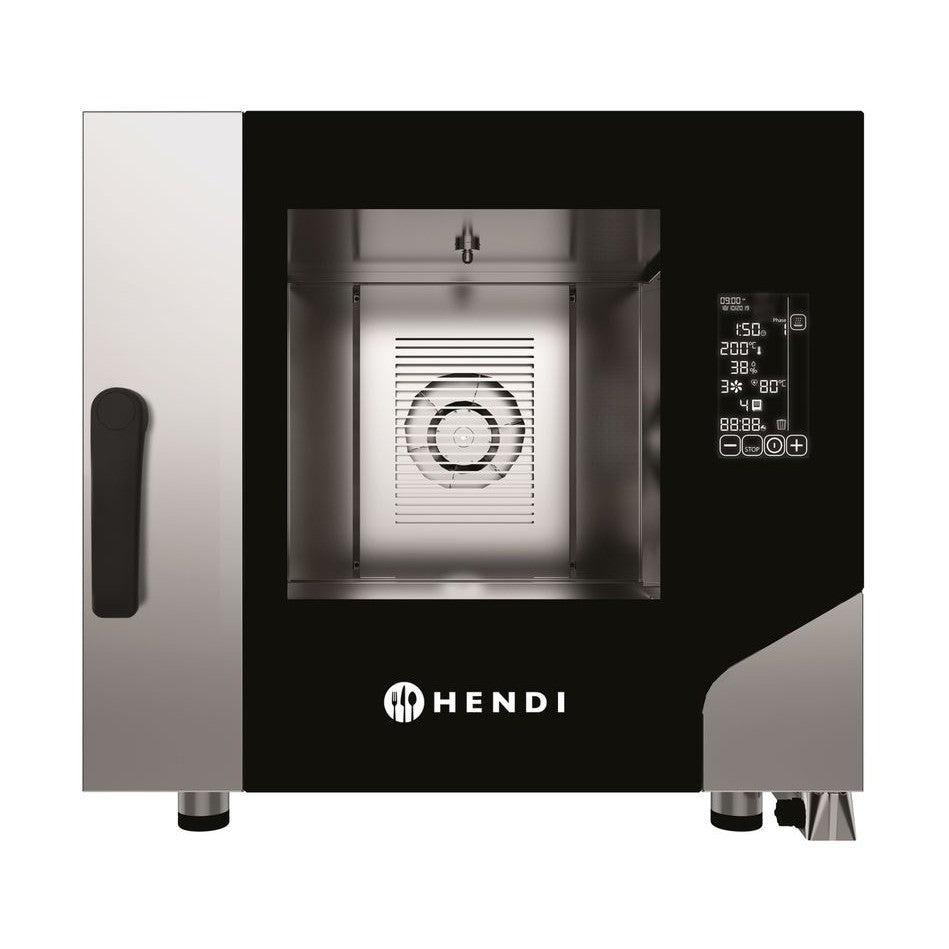 HENDI Konvektionsdampfgarer CONTACT 5 × GN 1/1 – 7,8 kW, Touchscreen
