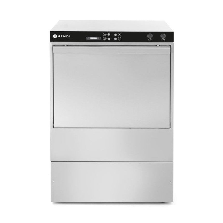 HENDI Geschirrspüler 50 × 50 mit Laugen-/Spülmittelpumpe – 400 V HENDI