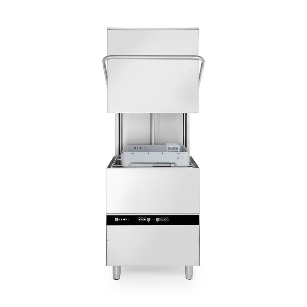 HENDI Haubengeschirrspüler Kitchen Line – Elektronik, Korb 500 × 500 mm HENDI