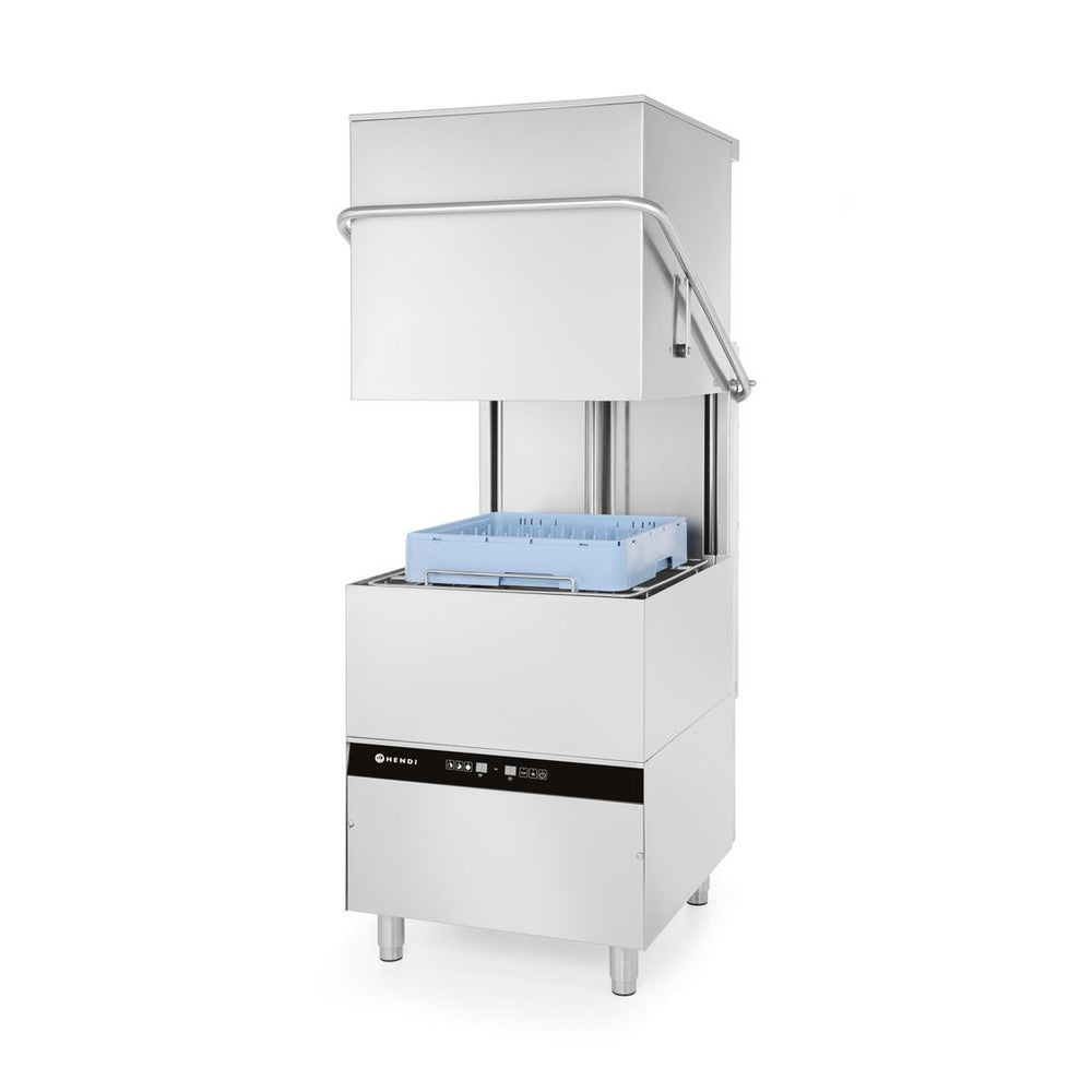 HENDI Haubengeschirrspüler Kitchen Line – Elektronik, Korb 500 × 500 mm HENDI