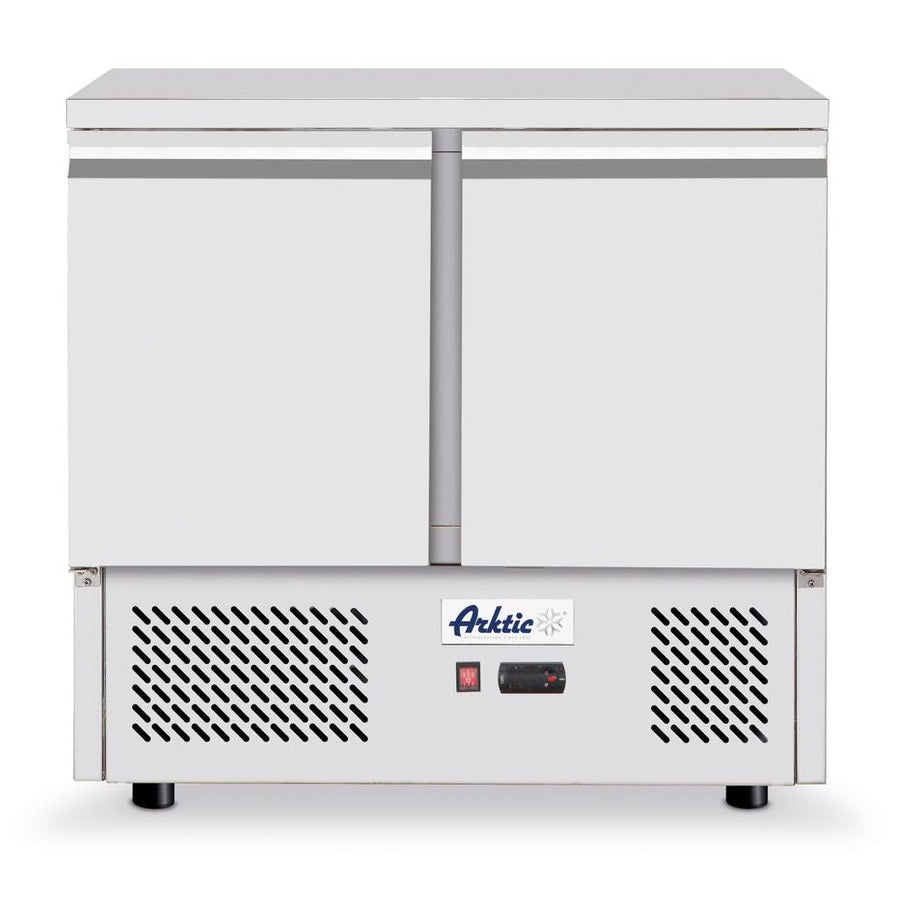 HENDI Kühltisch Kitchen Line zweitürig – 300 L, Serie 700 Arktic