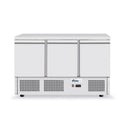 HENDI Kühltisch Kitchen Line dreitürig – 380 L, Serie 700 Arktic