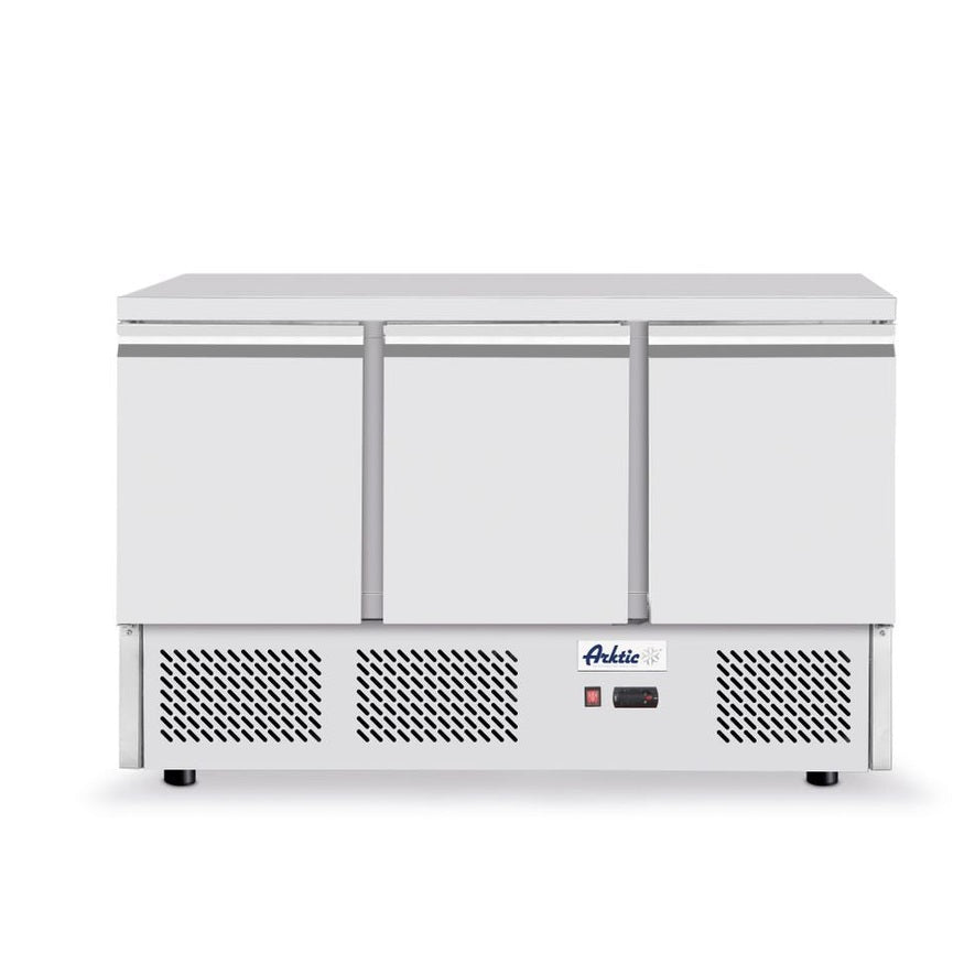 HENDI Kühltisch Kitchen Line dreitürig – 380 L, Serie 700 Arktic