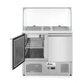 Arktic Saladette zweitürig 300 L – Glasdisplay, GN 1/1 und 1/6 Arktic