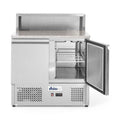 Arktic Pizzatisch zweitürig 300 L – Granitplatte, 5 × GN 1/6 Arktic