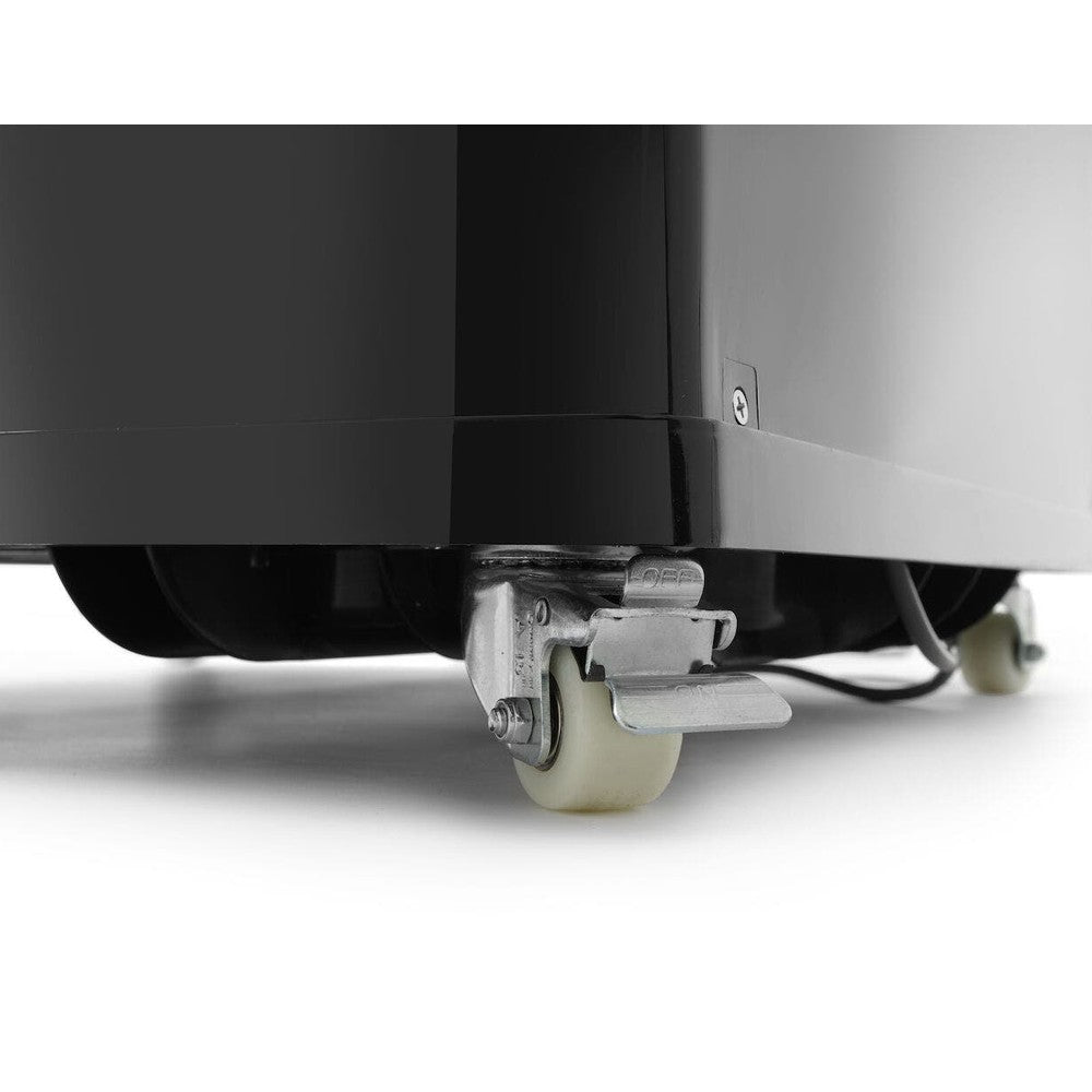 Arktic Kühlvitrine 270 L, Schwarz – 5 Etagen, 0 bis 6 °C, rollbar Arktic