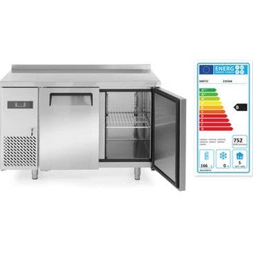 HENDI Kühltisch Kitchen Line zweitürig – 220 L, Serie 600 Arktic