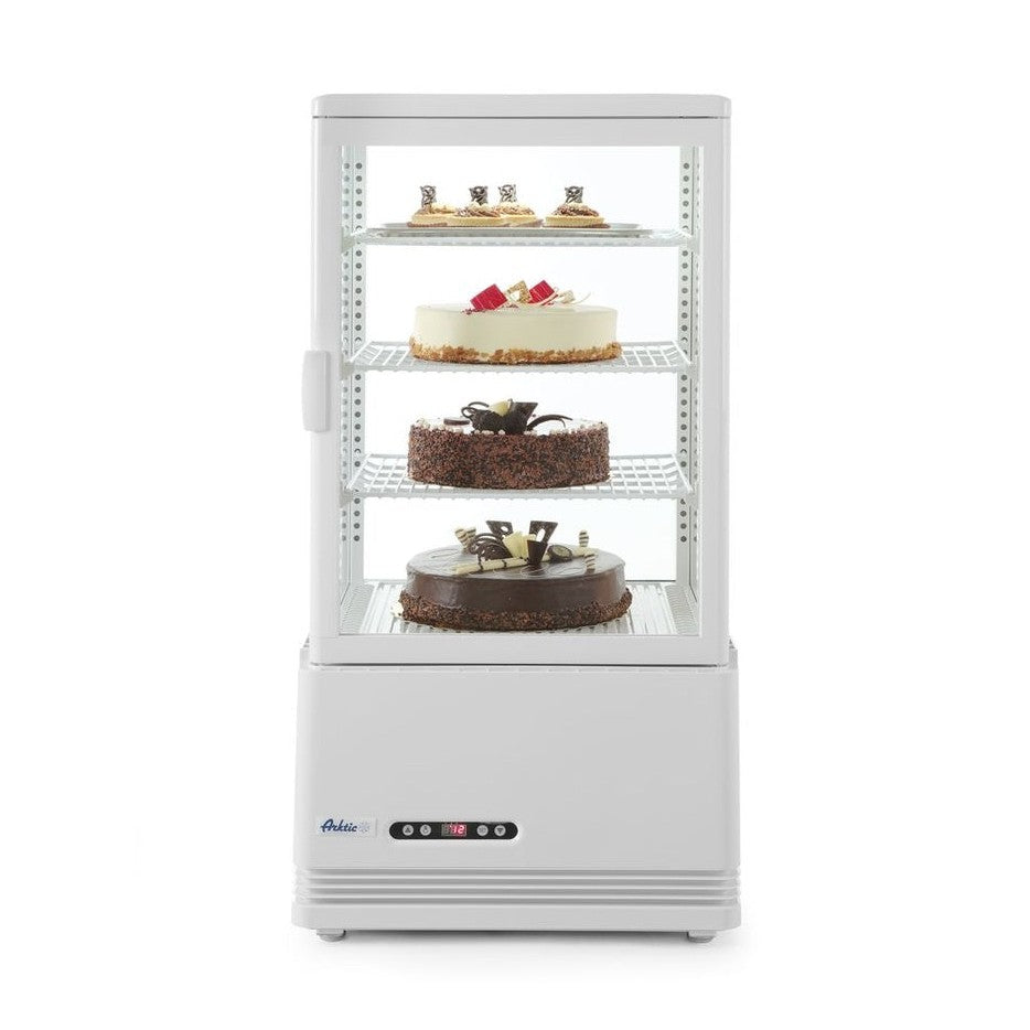 Arktic Aufsatz-Kühlvitrine 68 L, Weiss – Inverter, 2 bis 6 °C Arktic