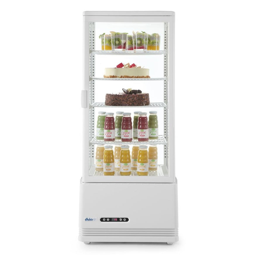 Aufsatz-Kühlvitrine 98 Liter, Arktic, weiß, 230V/210W, 444x397x H 1100mm Arktic