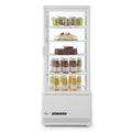 Aufsatz-Kühlvitrine 98 Liter, Arktic, Schwarz, 230V/210W, 444x397x H 1100mm Arktic