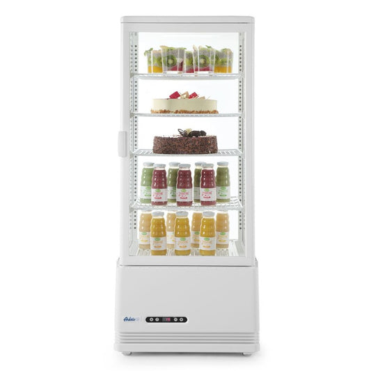Aufsatz-Kühlvitrine 98 Liter, Arktic, Schwarz, 230V/210W, 444x397x H 1100mm Arktic