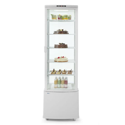 Kühlvitrine 270 Liter, Arktic, weiß, Weiß, 230V/290W, 550x520x H 1870mm Arktic