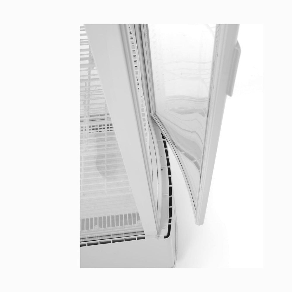 Arktic Kühlvitrine 270 L, Weiss – 5 Etagen, 0 bis 6 °C, rollbar Arktic