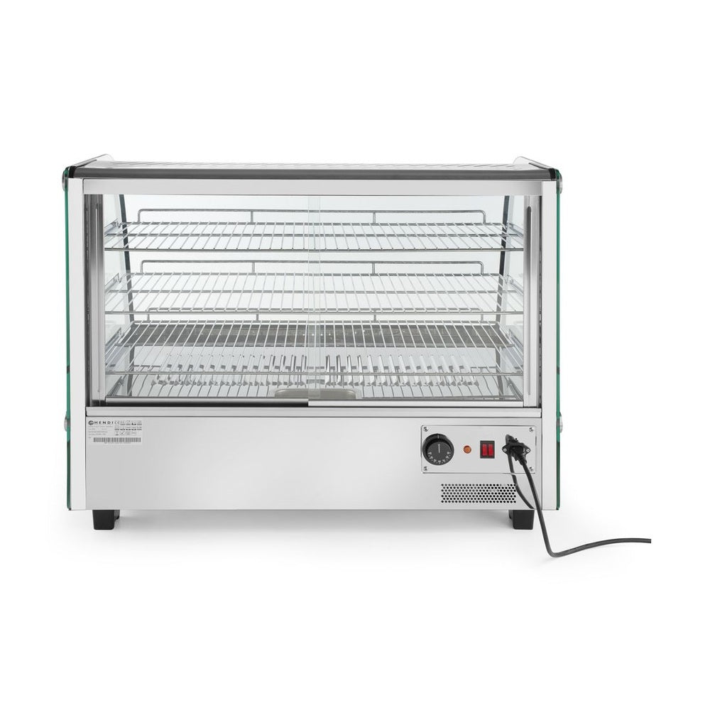 HENDI Warmhaltevitrine 160 L – 3 Ebenen, 30–90 °C