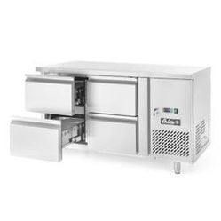 HENDI Kühltisch Profi Line mit 4 Schubladen – 280 L, Serie 700 Arktic