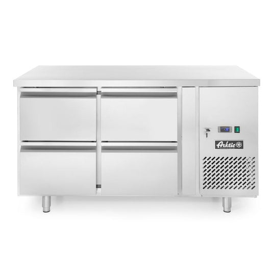 Kühltisch mit 4 Schubladen Profi Line 280L, Arktic, Profi Line, 230V/250W, 1360x700x H 858mm Arktic