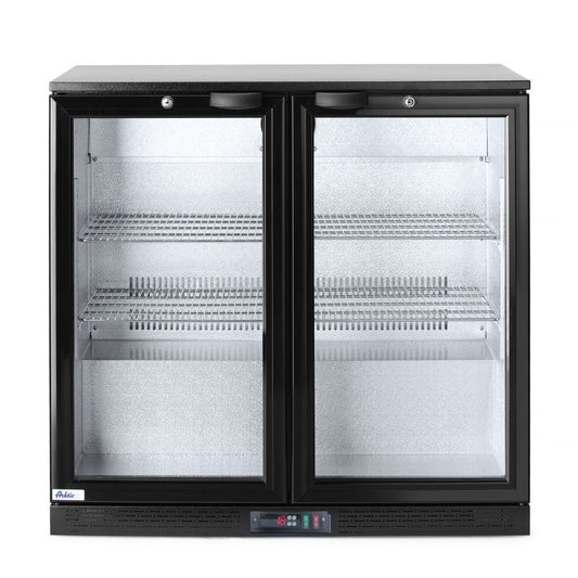 Kühlschrank mit doppelter Tür auf der Rückseite, Arktic, 180L, Schwarz, 220-240V/160W, 900x540x H 890mm Arktic