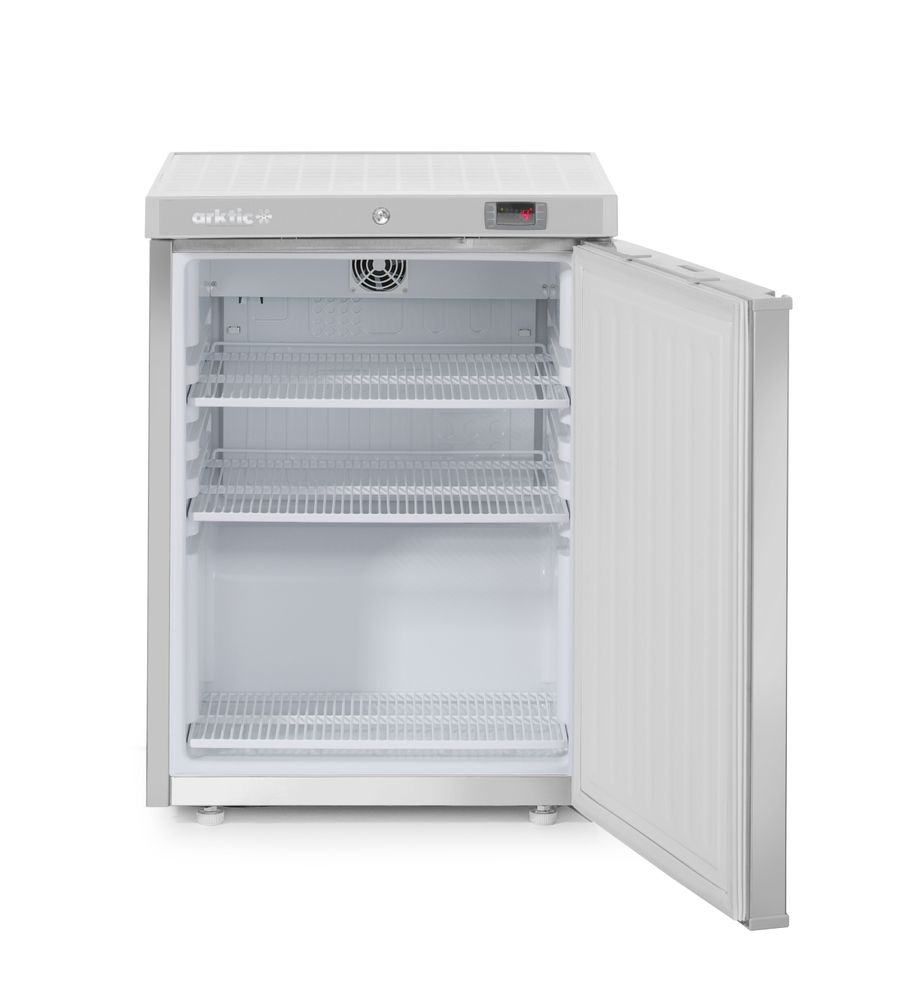 Arktic Kühlschrank Budget Line 100 L – Edelstahl, 0 bis 8 °C