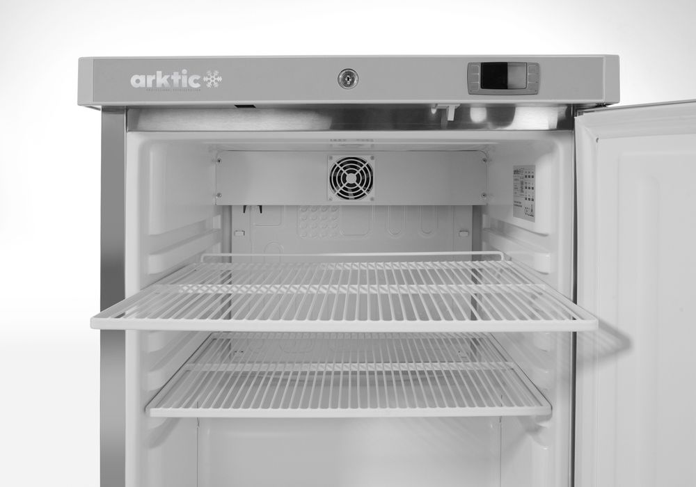 Arktic Kühlschrank Budget Line 100 L – Edelstahl, 0 bis 8 °C