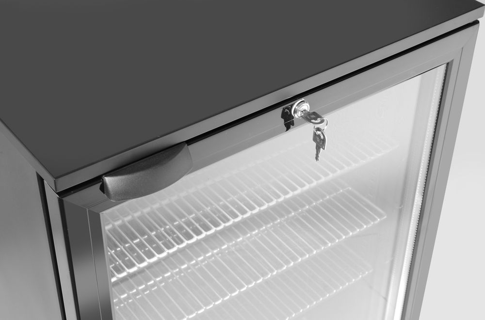 Arktic Bar-Kühlschrank 1-türig 105 l – Schwarz, pulverbeschichtet