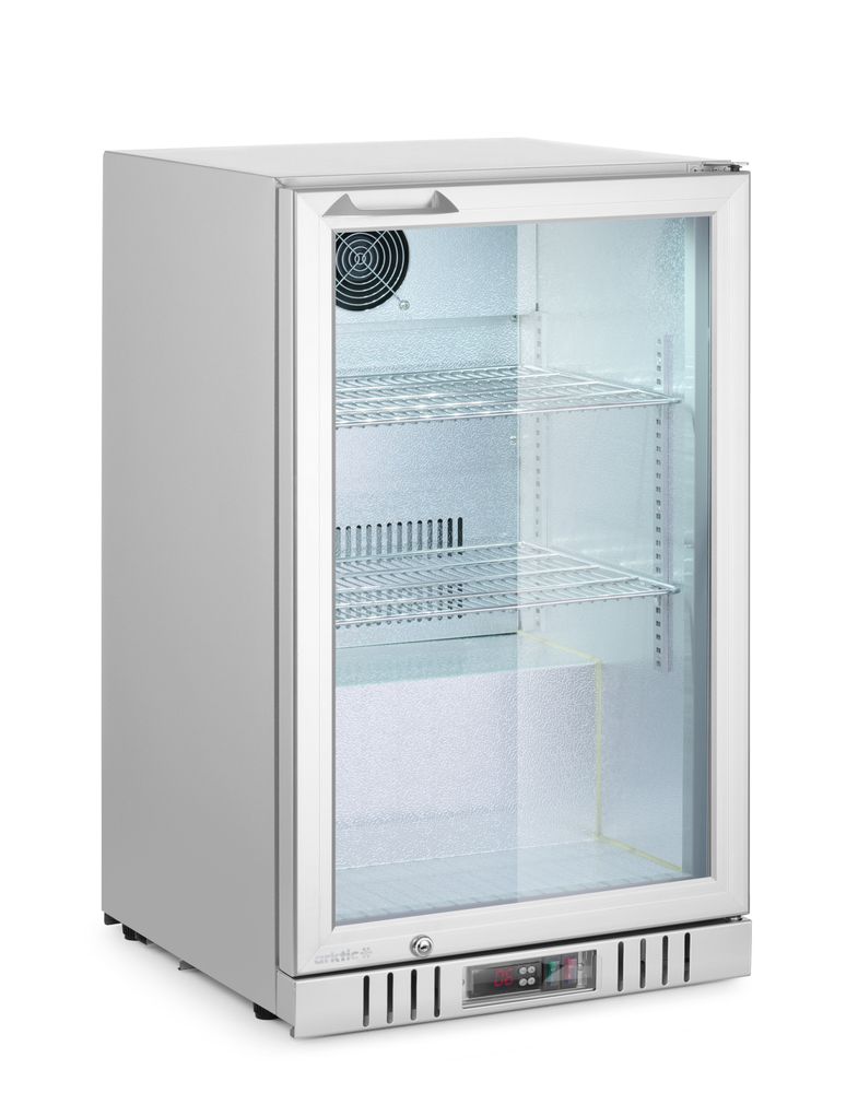 Arktic Bar-Kühlschrank 1-türig 75 l – Silber, Alu-Innenraum