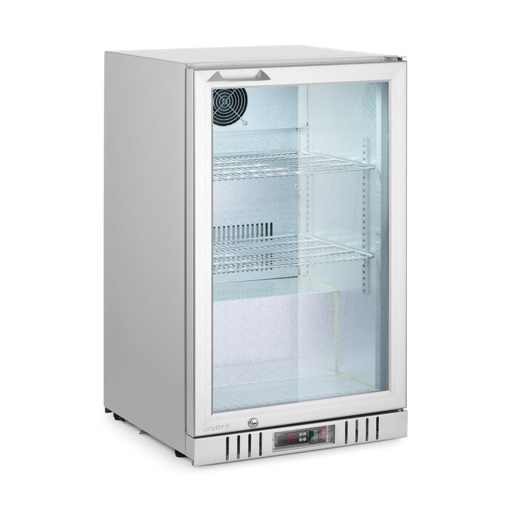 Arktic Bar-Kühlschrank 1-türig 75 l – Silber, Alu-Innenraum